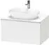 Duravit D-Neo Konsolenwaschtischunterschrank mit 1 Auszug Griff Chrom Hochglanz 800 x 459 x 550 mm - Weiß Matt - DE4947010180000