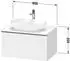 Duravit D-Neo Konsolenwaschtischunterschrank mit 1 Auszug Griff Chrom Hochglanz 800 x 459 x 550 mm - Weiß Hochglanz - DE4947010220000