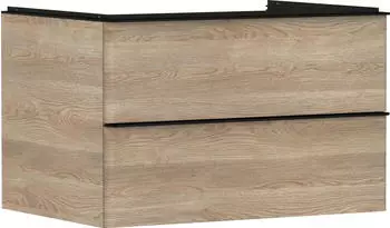 Hansgrohe Xelu Q 78 x 48.5 x 55 cm with 2 drawers natural oak, matt black (54076670)