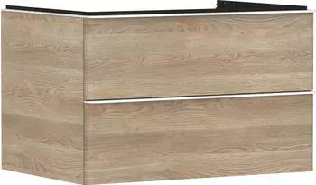 Hansgrohe Xelu Q 78 x 48.5 x 55 cm with 2 drawers natural oak, matt white (54076700)