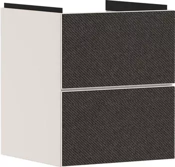 Hansgrohe Xevolos E 48 x 55.5 x 47.5 cm, 2 drawers sand beige matt, dark grey textile cover (54173660)
