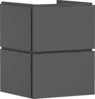 hansgrohe Waschtischunterschrank Xilesa E 480x470mm, 2 SchKa., schiefergrau matt