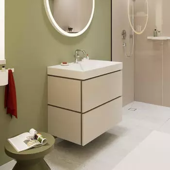 Hansgrohe Xilesa E 78 x 47 cm avec 2 drawers sand beige matt with Push-Open (54296780)