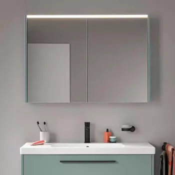 Duravit D-Code 2.0 Spiegelschrank 1000mm Fj&ouml;rdgr&uuml;n matt (DC71070HGHG0000)