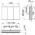 KEUCO Royal Modular 2.0 Spiegelschrank beleuchtet Wandeinbau Aluminium (800310121100300)
