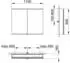 KEUCO Royal Modular 2.0 Spiegelschrank beleuchtet Wandvorbau Aluminium (800211111100200)