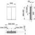 KEUCO Royal Modular 2.0 Spiegelschrank unbeleuchtet Wandeinbau Aluminium (800200061000300)