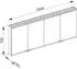 KEUCO Royal Modular 2.0 Spiegelschrank unbeleuchtet Wandvorbau Aluminium (800401161000000)