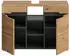 xonox.home Canu Waschbeckenunterschrank Basalt/Eiche Artisan 80x55x34cm