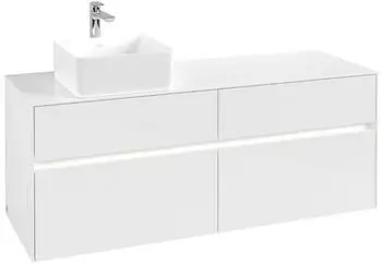 Villeroy & Boch Collaro Waschtischunterschrank 4 Schubladen 140x54,8x50cm Cashmere Grey (C04600VN)