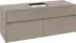 Villeroy & Boch Collaro Waschtischunterschrank 1400x548x500mm 4 Auszüge, Waschtisch mittig, Taupe (C13100VM)
