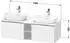 Duravit D-Neo Konsolenwaschtischunterschrank für Becken rechts mit 2 Auszügen und 2 Fächern Griff Gold Poliert 1400 x 459 x 550 mm ... DE4950R34220000