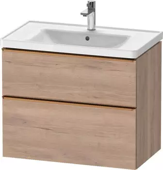 Duravit D-Neo f&uuml;r 236780 mit 2 Ausz&uuml;gen Griff Bronze Geb&uuml;rstet 784 x 625 x 452 mm Eiche Marmoriert Matt DE4355004550000