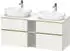 Duravit D-Neo Konsolenwaschtischunterschrank für 2 Becken mit 4 Auszügen und 2 Fächern Griff Gold Poliert 1400 x 644 x 550 mm -... DE4970B34220000