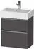 Duravit D-Neo mit 2 Auszügen Griff Edelstahl Gebürstet 584 x 625 x 372 mm Graphit Matt DE4329070490000