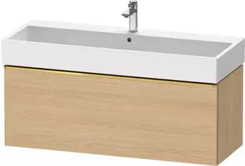 Duravit D-Neo mit 1 Auszug Griff Gold Poliert 1184 x 440 x 442 mm Eiche Natur Matt DE4275034300000