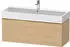 Duravit D-Neo mit 1 Auszug Griff Gold Poliert 1184 x 440 x 442 mm Eiche Natur Matt DE4275034300000