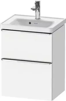 Duravit D-Neo mit 2 Ausz&uuml;gen Griff Chrom Hochglanz 484 x 625 x 372 mm Wei&szlig; Matt DE4350010180000