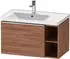 Duravit D-Neo mit 1 Auszug und 2 Fächern rechts Griff Chrom Hochglanz 784 x 440 x 452 mm Nussbaum Natur Matt DE4258010790000