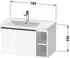 Duravit D-Neo mit 1 Auszug und 2 Fächern rechts Griff Chrom Hochglanz 784 x 440 x 452 mm Nussbaum Natur Matt DE4258010790000