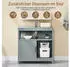SoBuy FRG128-SG Unterschrank mit Schiebetüren und Bodenmatte, Grau, 60x30x61cm (FRG128-SG)