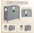 SoBuy FRG128-SG Unterschrank mit Schiebetüren und Bodenmatte, Grau, 60x30x61cm (FRG128-SG)