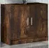 vidaXL Waschbeckenschrank Räuchereiche 63x29x55cm Holzwerkstoff (848098)