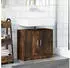 vidaXL Waschbeckenschrank Räuchereiche 63x29x55cm Holzwerkstoff (848098)