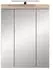 xonox.home Lambada Spiegelschrank 60x79cm LED-Beleuchtung Sonoma-Eiche