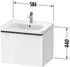Duravit D-Neo Waschtischunterschrank mit 1 Auszug Griff Gold Poliert 584 x 440 x 452 mm - Basalt Matt - DE4249034430000