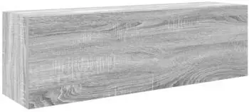 vidaXL Badezimmer-Wandschrank Grau Sonoma 100x25x30cm Holzwerkstoff