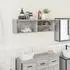 vidaXL Badezimmer-Wandschrank Grau Sonoma 100x25x30cm Holzwerkstoff