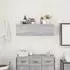 vidaXL Badezimmer-Wandschrank Grau Sonoma 100x25x30cm Holzwerkstoff