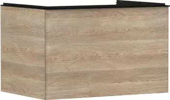 Hansgrohe Xelu Q 78 x 48.5 x 55 cm with drawer natural oak, matt black (54056670)