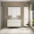 Burgbad Eqio Hochschrank mit Wäschekippe 1760x350x320 Weiß Hochglanz (HSRF035RF2009G0146)
