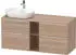 Duravit D-Neo Konsolenwaschtischunterschrank für Becken links mit 4 Auszügen und 2 Fächern Griff Chrom Hochglanz 1400 x 644 x 550... DE4970L10550000