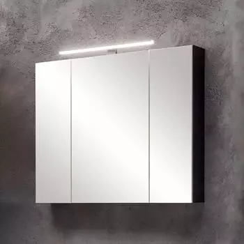 Pharao24 Badezimmerspiegelschrank mit LED Beleuchtung 81 cm breit (10127931)
