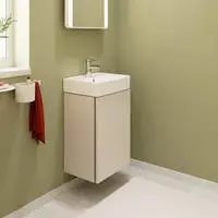 hansgrohe Waschtischunterschrank Xilesa E 430x330mm, f HWB, T&uuml;ran. li, s.beige ma
