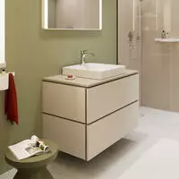 hansgrohe Waschtischunterschrank Xilesa E 2 SBK o. PushO., 980x550mm, s.beige ma