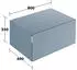 KEUCO Edition 11 Art Sideboard mit einem Auszug 800mm blue satin / Glas satiniert (32541330801)