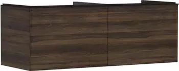 Hansgrohe Xelu Q 136 x 48.5 x 55 cm with 2 drawers dark walnut, matt black (54069670)