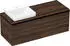 Hansgrohe Xelu Q 136 x 48.5 x 55 cm with 2 drawers dark walnut, matt black (54069670)