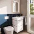 Hansgrohe Xilesa E 48 x 47 cm, 2 drawers matt white with Push-Open (54291700)