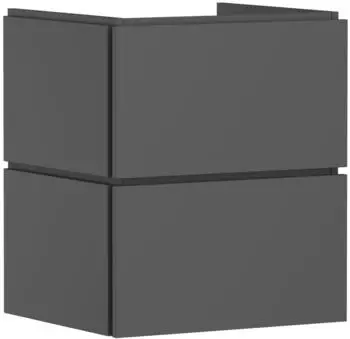 Hansgrohe Xilesa E 53 x 47 cm, 2 drawers for washbasin slate grey matt with Push-Open (54292760)