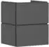 Hansgrohe Xilesa E 53 x 47 cm, 2 drawers for washbasin slate grey matt with Push-Open (54292760)