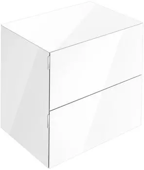 KEUCO Edition 11 Art Sideboard mit zwei Ausz&uuml;gen 800mm Glas wei&szlig; (32542830801)