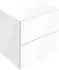 KEUCO Edition 11 Art Sideboard mit zwei Auszügen 800mm Glas weiß (32542830801)