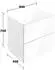 KEUCO Edition 11 Art Sideboard mit zwei Auszügen 800mm Glas weiß (32542830801)