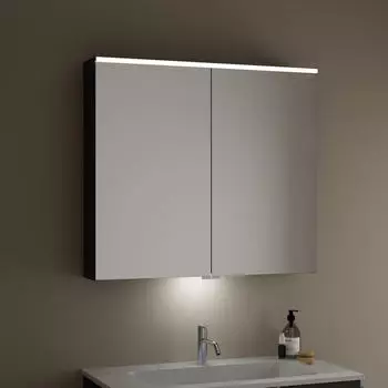 Burgbad Eqio Spiegelschrank SPGT090 800x900x170 Dunkelgrau Matt (SPGT090F6584)