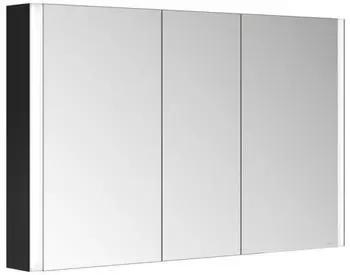 KEUCO Somaris Wandvorbau-Spiegelschrank 1200mm schwarz matt (14504373100)